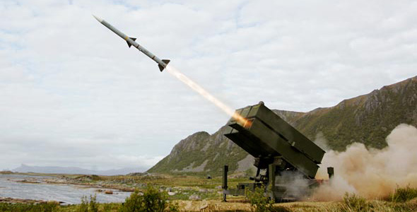 Live Firing Nasams System at Stokmarknes Norwegia 4 - 8 Mei 2015